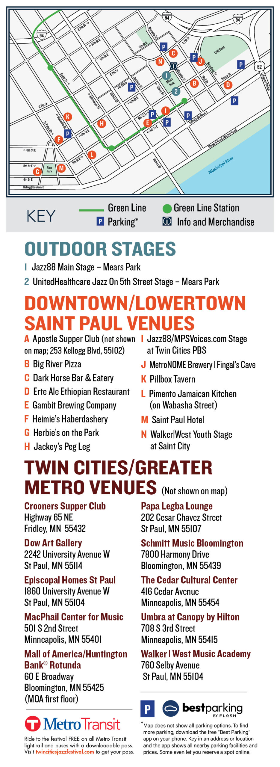 Getting to Mears Park Map